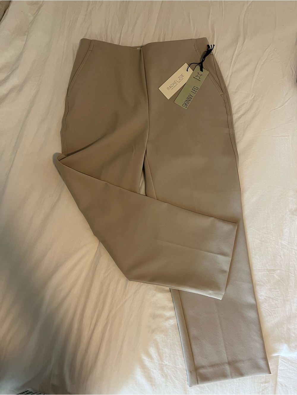 Rachel Zoe Skinny Leg Faux Leather Pants in Taupe